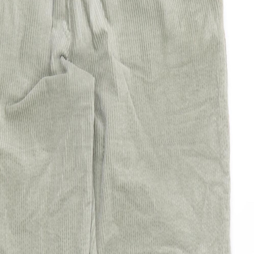 H&M Womens Green Cotton Straight Jeans Size 34 in L29 in Regular Zip