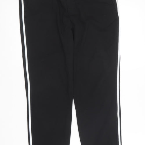H&M Womens Black Polyester Trousers Size 32 in L27 in Regular