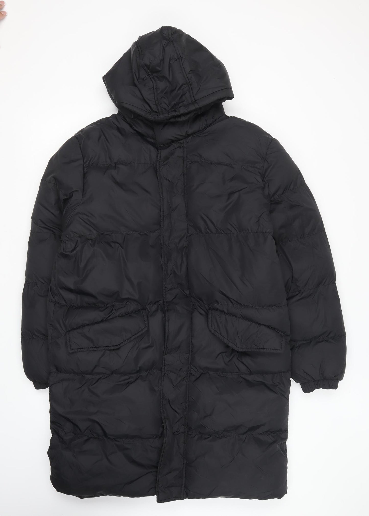 Brave Soul Womens Black Puffer Jacket Coat Size L