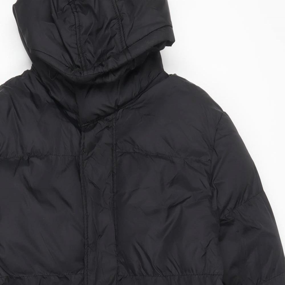 Brave Soul Womens Black Puffer Jacket Coat Size L