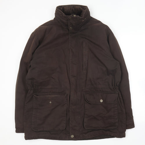 Blue Harbour Mens Brown Jacket Coat Size L Zip