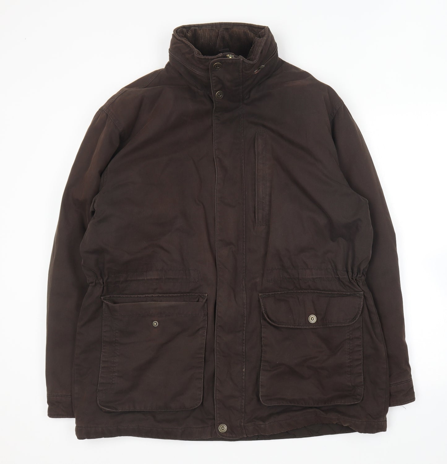 Blue Harbour Mens Brown Jacket Coat Size L Zip