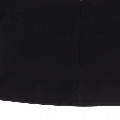 New Look Womens Black Polyester Jersey Blouse Size 10 Off the Shoulder