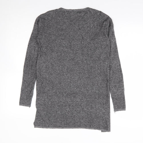 Warehouse Womens Green Round Neck Viscose Pullover Jumper Size 10