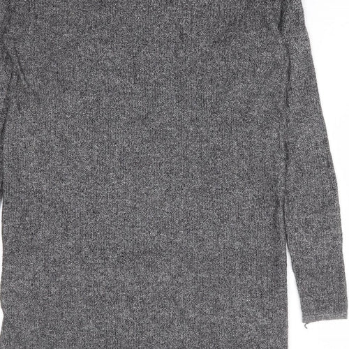 Warehouse Womens Green Round Neck Viscose Pullover Jumper Size 10