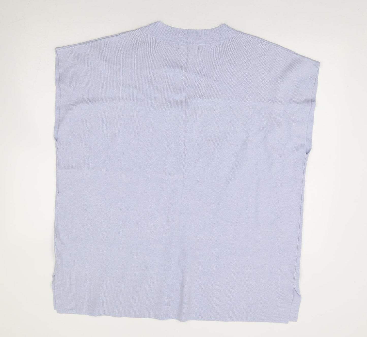 F&F Womens Blue V-Neck Viscose Vest Jumper Size XL