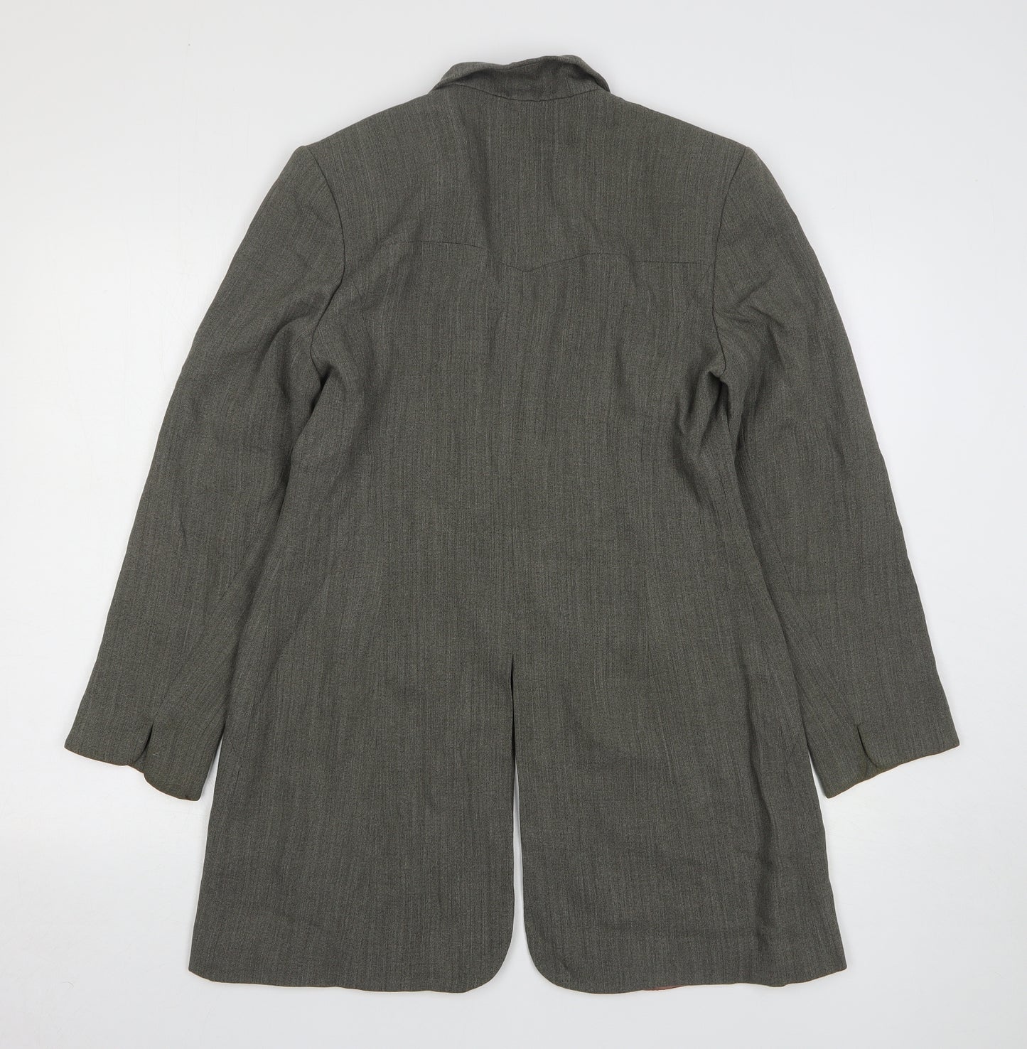 Grace Womens Grey Wool Jacket Suit Jacket Size 12