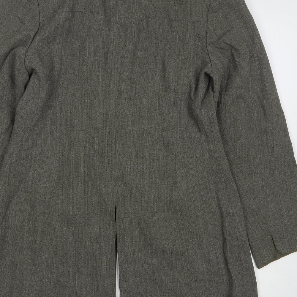 Grace Womens Grey Wool Jacket Suit Jacket Size 12