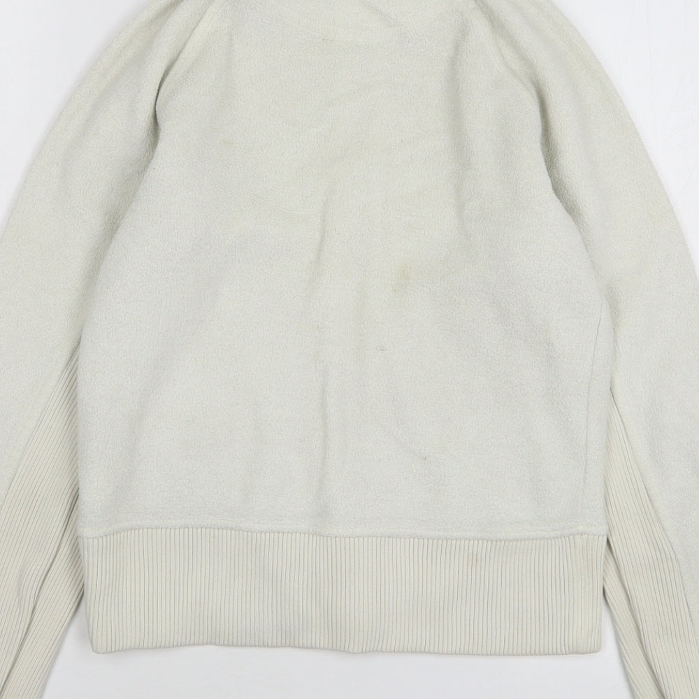 NEXT Womens White Polyester Full Zip Sweatshirt Size 6 Zip