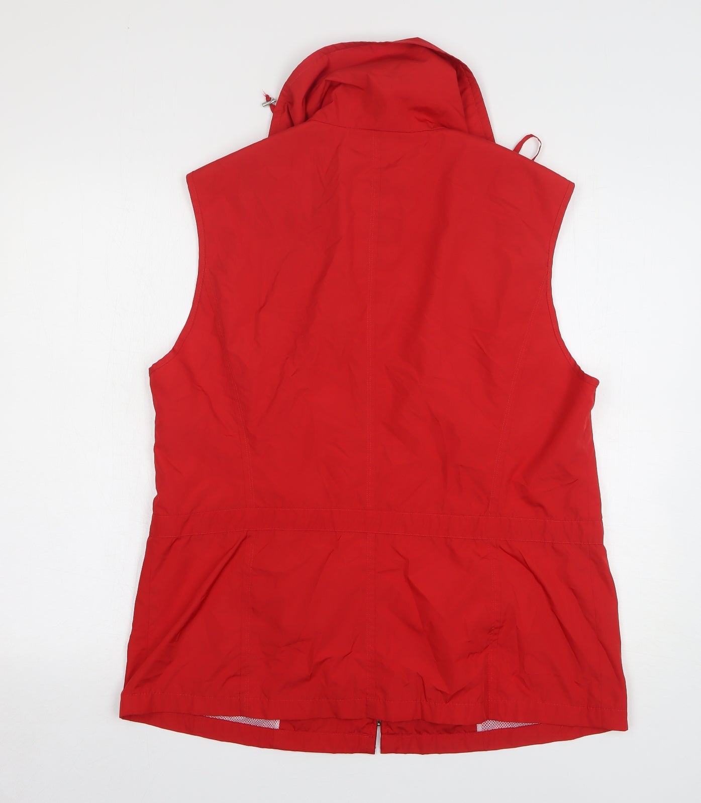 Gerry Weber Womens Red Gilet Jacket Size 18 Zip