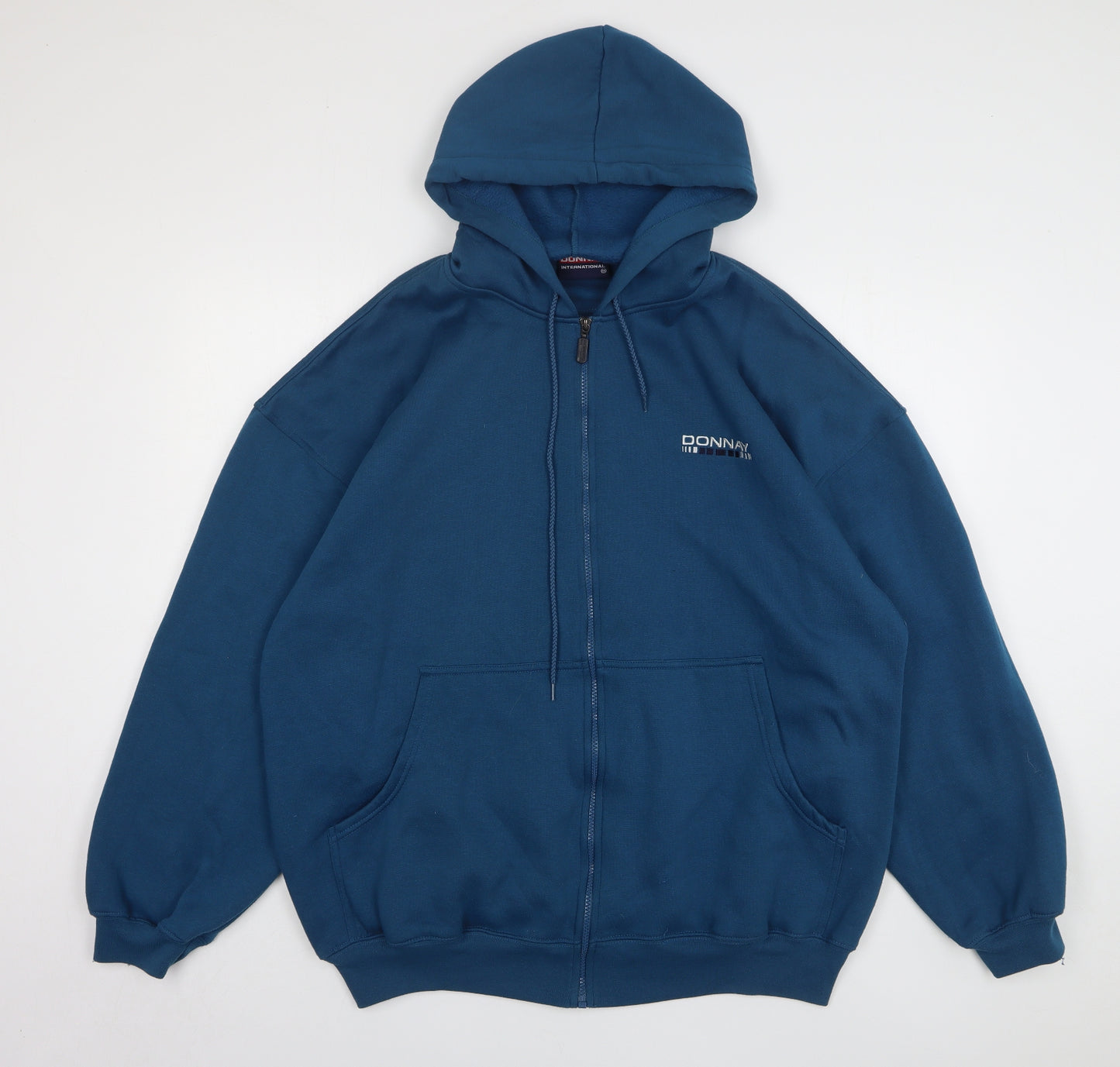 Donnay Mens Green Polyester Full Zip Hoodie Size 2XL