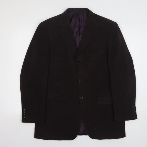 Impressions Mens Brown Polyester Jacket Suit Jacket Size 40