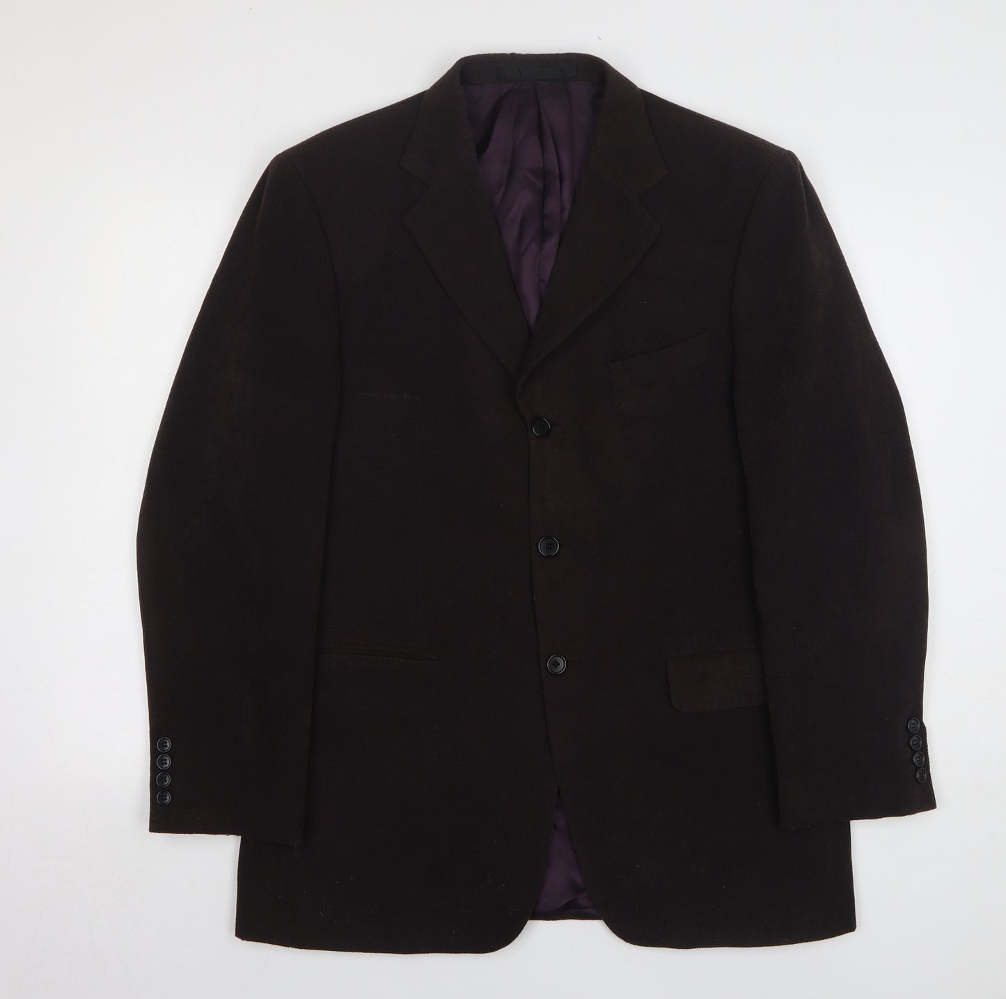 Impressions Mens Brown Polyester Jacket Suit Jacket Size 40