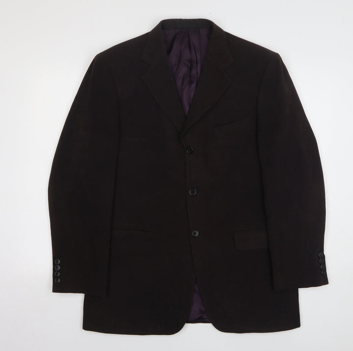 Impressions Mens Brown Polyester Jacket Suit Jacket Size 40