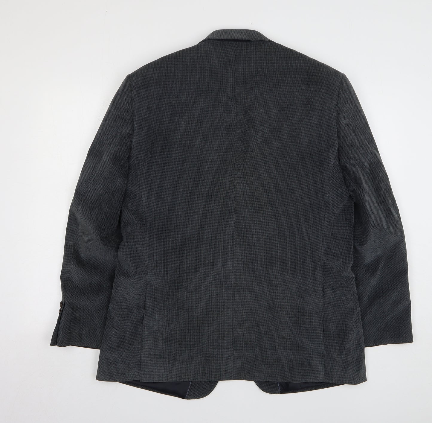 Brook Taverner Mens Grey Polyester Jacket Suit Jacket Size 40