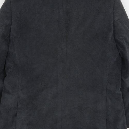 Brook Taverner Mens Grey Polyester Jacket Suit Jacket Size 40