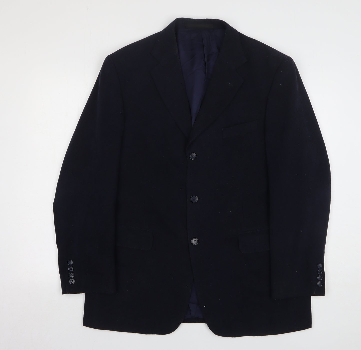 Seconds Mens Blue Polyester Jacket Suit Jacket Size 42