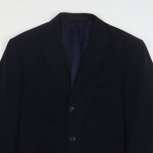 Seconds Mens Blue Polyester Jacket Suit Jacket Size 42
