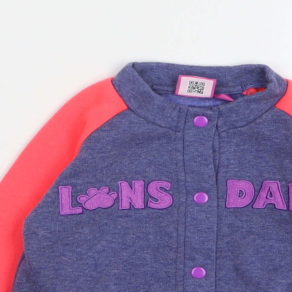 Lonsdale Girls Multicoloured Varsity Jacket Jacket Size 2-3 Years Button