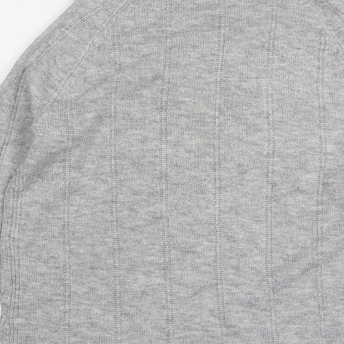 Lottie Womens Grey Round Neck Polyester Pullover Jumper Size 16