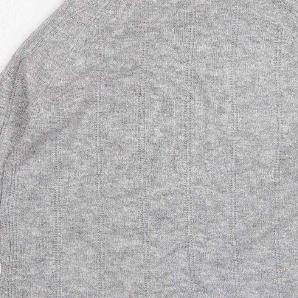 Lottie Womens Grey Round Neck Polyester Pullover Jumper Size 16
