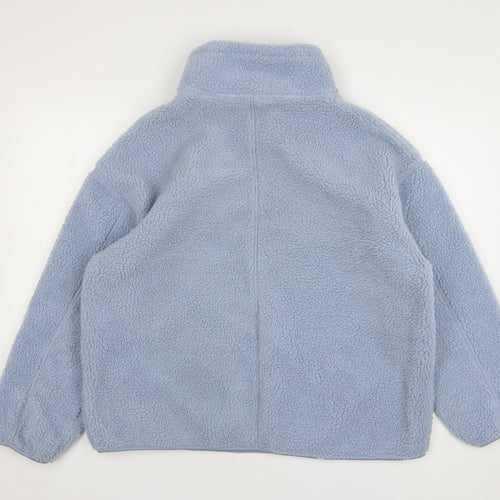 Primark Womens Blue Polyester Pullover Sweatshirt Size 4 Zip