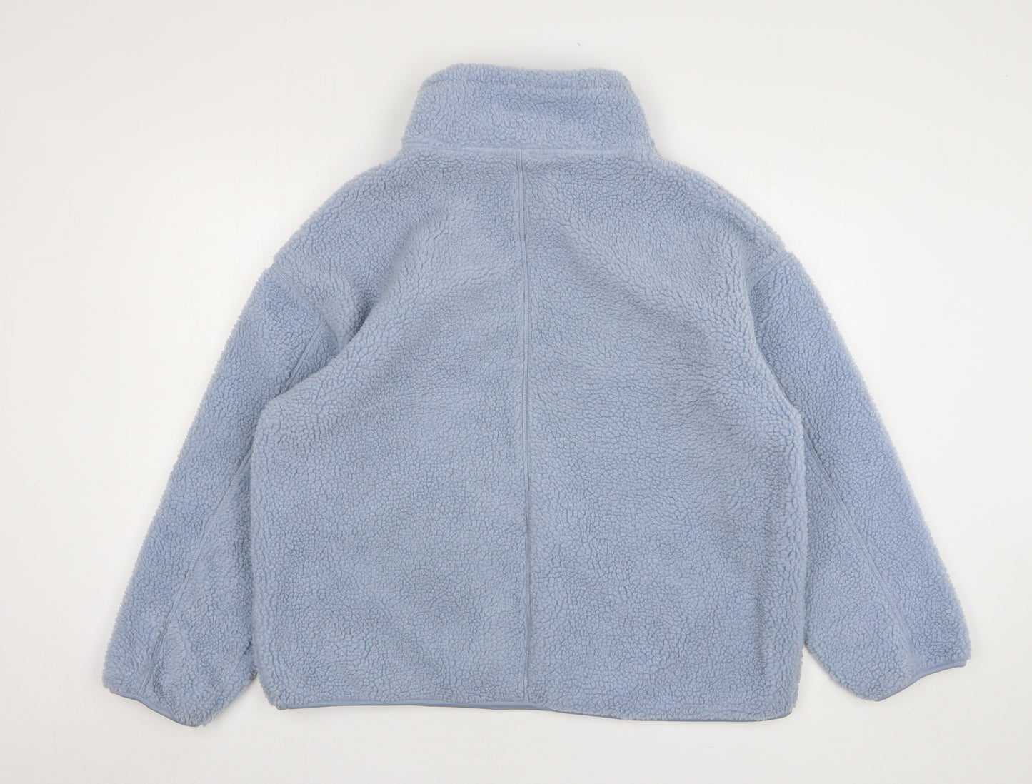 Primark Womens Blue Polyester Pullover Sweatshirt Size 4 Zip
