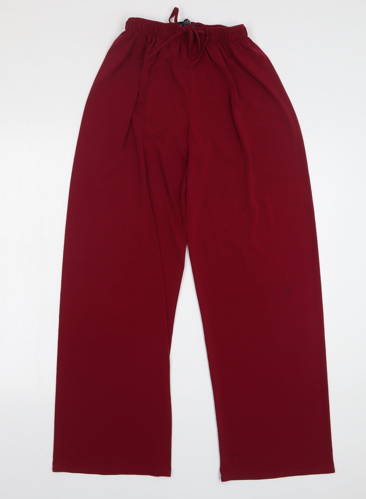 Saloos Womens Red Polyester Harem Trousers Size 14 L30 in Regular Tie