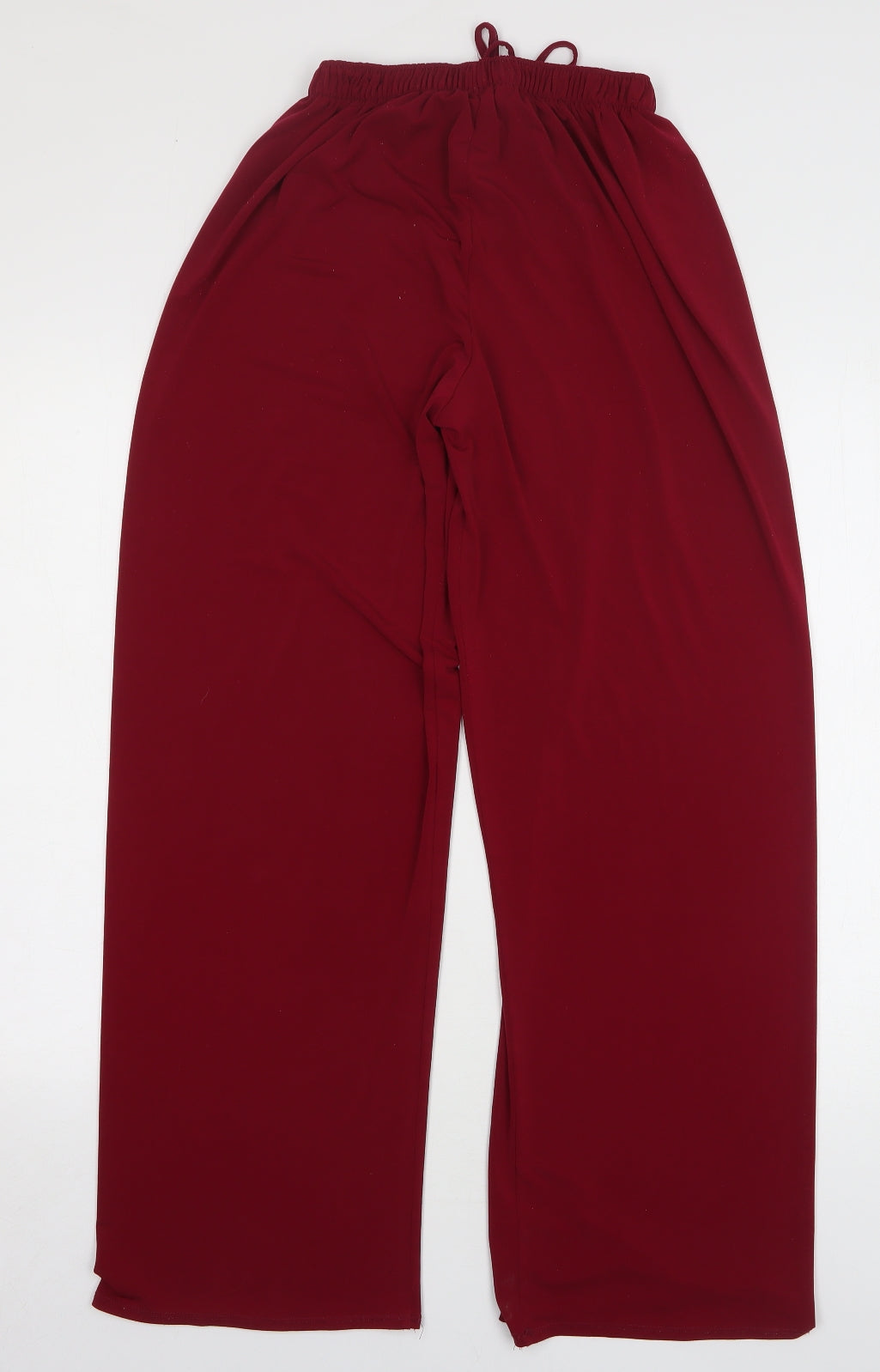 Saloos Womens Red Polyester Harem Trousers Size 14 L30 in Regular Tie