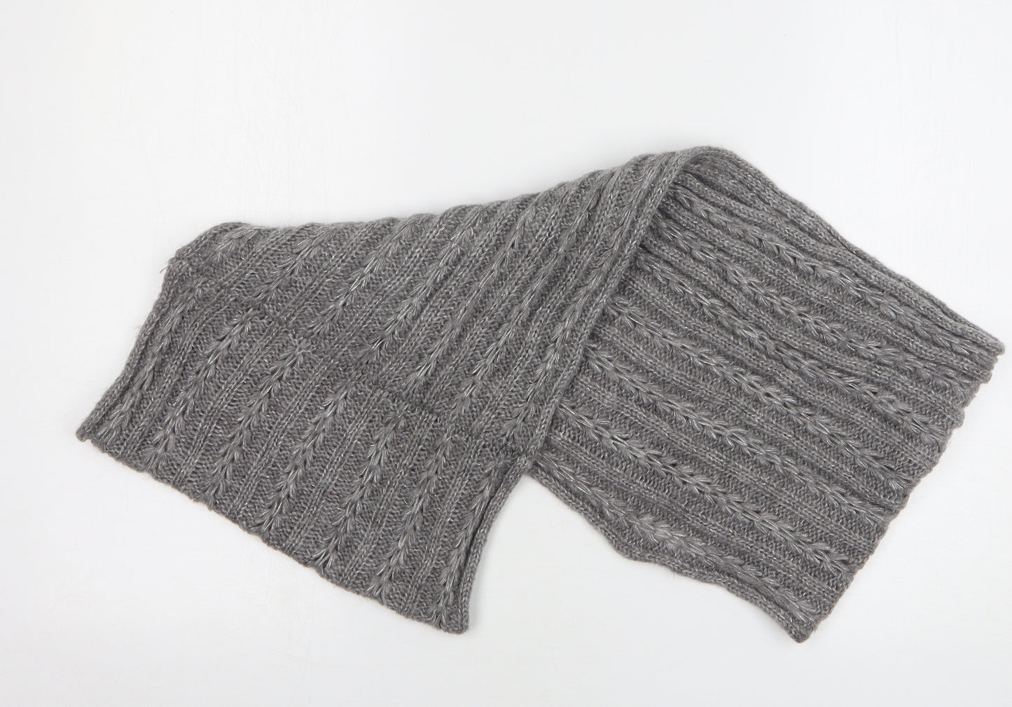 New Look Womens Grey Polyester Scarf
