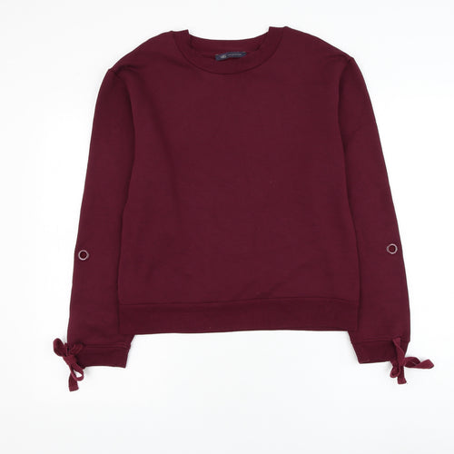 Marks and Spencer Womens Purple Viscose Pullover Sweatshirt Size 8 Pullover