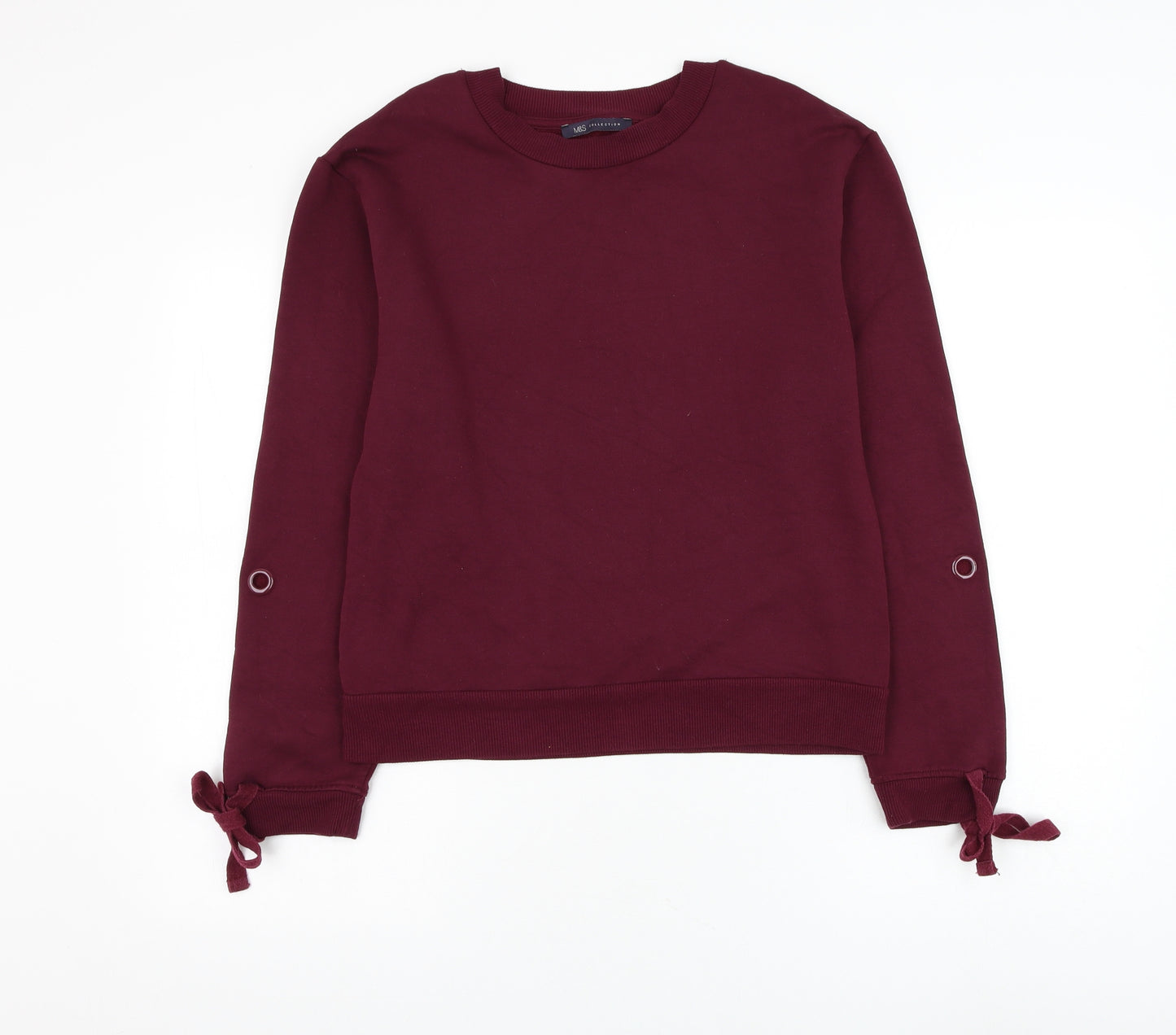 Marks and Spencer Womens Purple Viscose Pullover Sweatshirt Size 8 Pullover