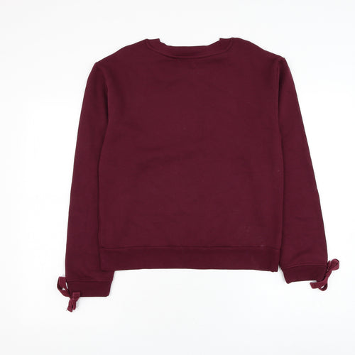 Marks and Spencer Womens Purple Viscose Pullover Sweatshirt Size 8 Pullover