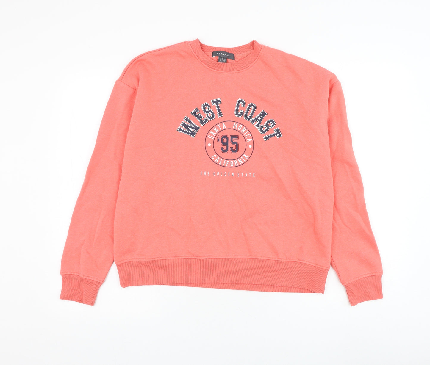 Primark Womens Pink Polyester Pullover Sweatshirt Size 6 Pullover - West coast