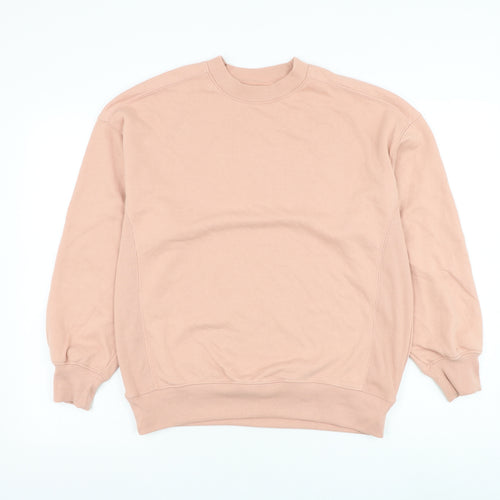 Primark Womens Pink Cotton Pullover Sweatshirt Size 4 Pullover