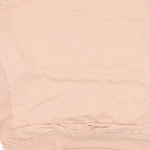 Primark Womens Pink Cotton Pullover Sweatshirt Size 4 Pullover