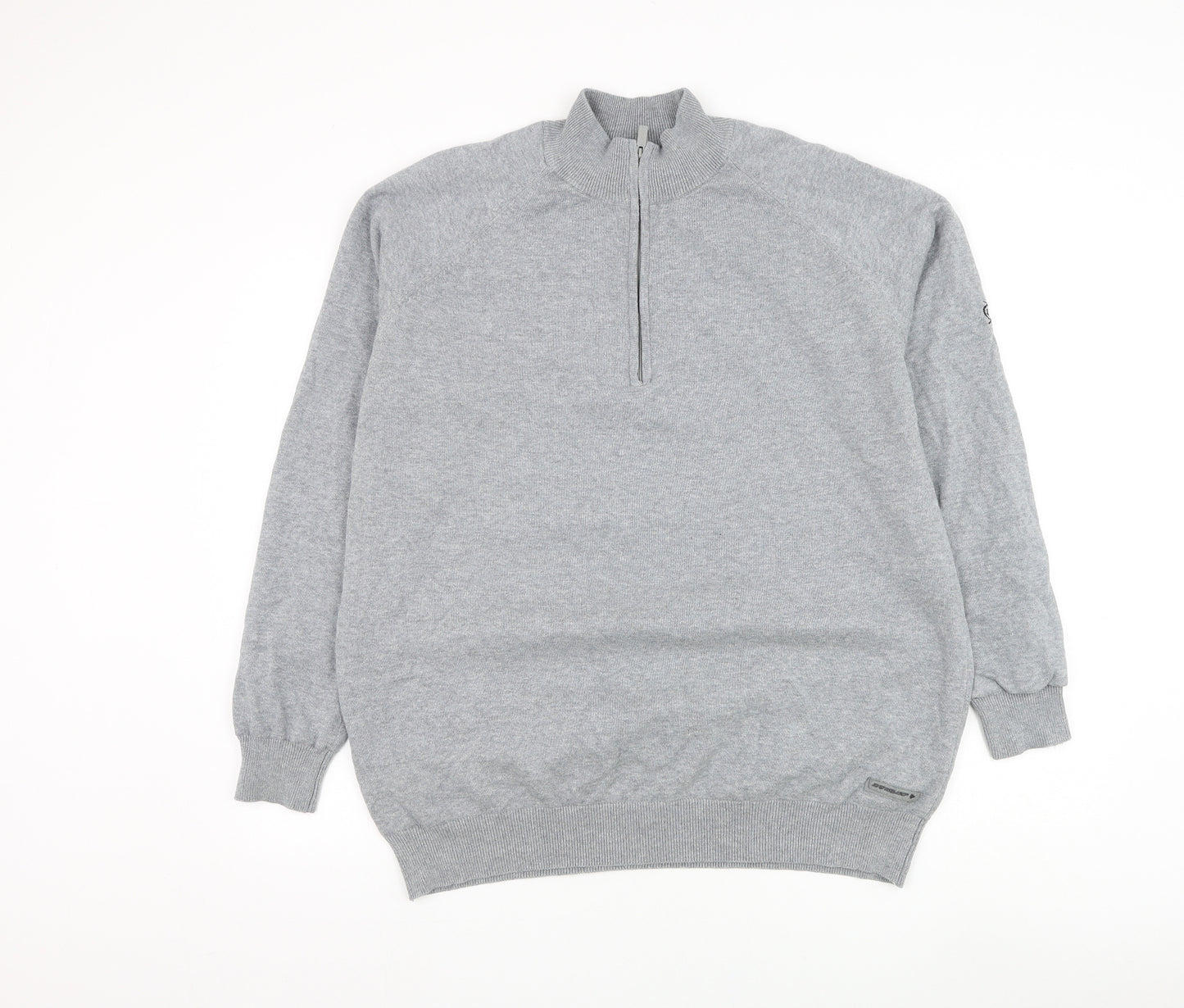 Dunlop Mens Grey Cotton Pullover Sweatshirt Size L