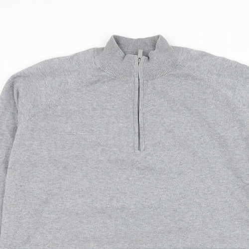 Dunlop Mens Grey Cotton Pullover Sweatshirt Size L