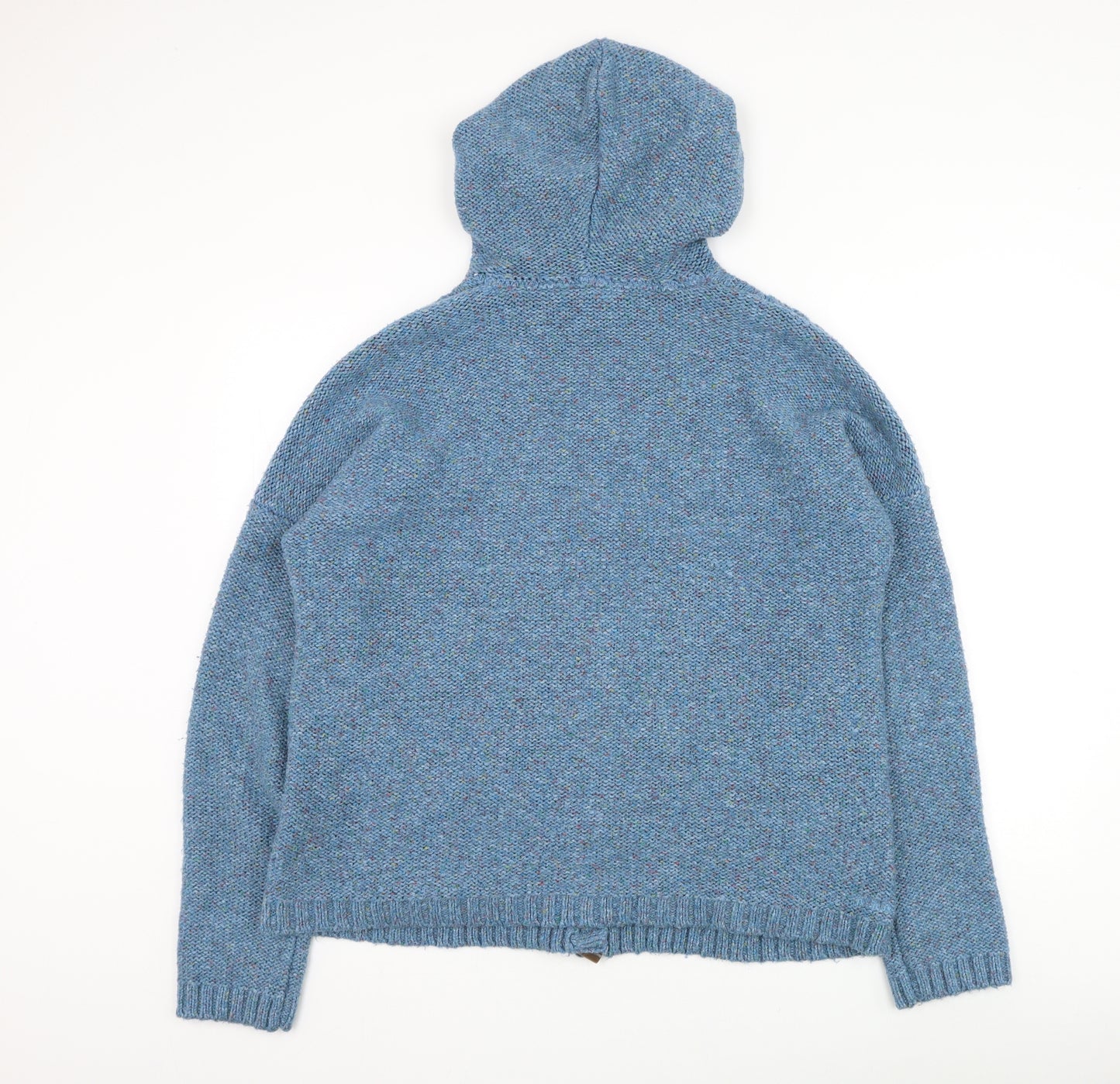 Fat Face Mens Blue Round Neck Acrylic Cardigan Jumper Size M