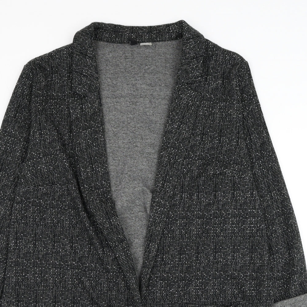 H&M Womens Grey Jacket Blazer Size L