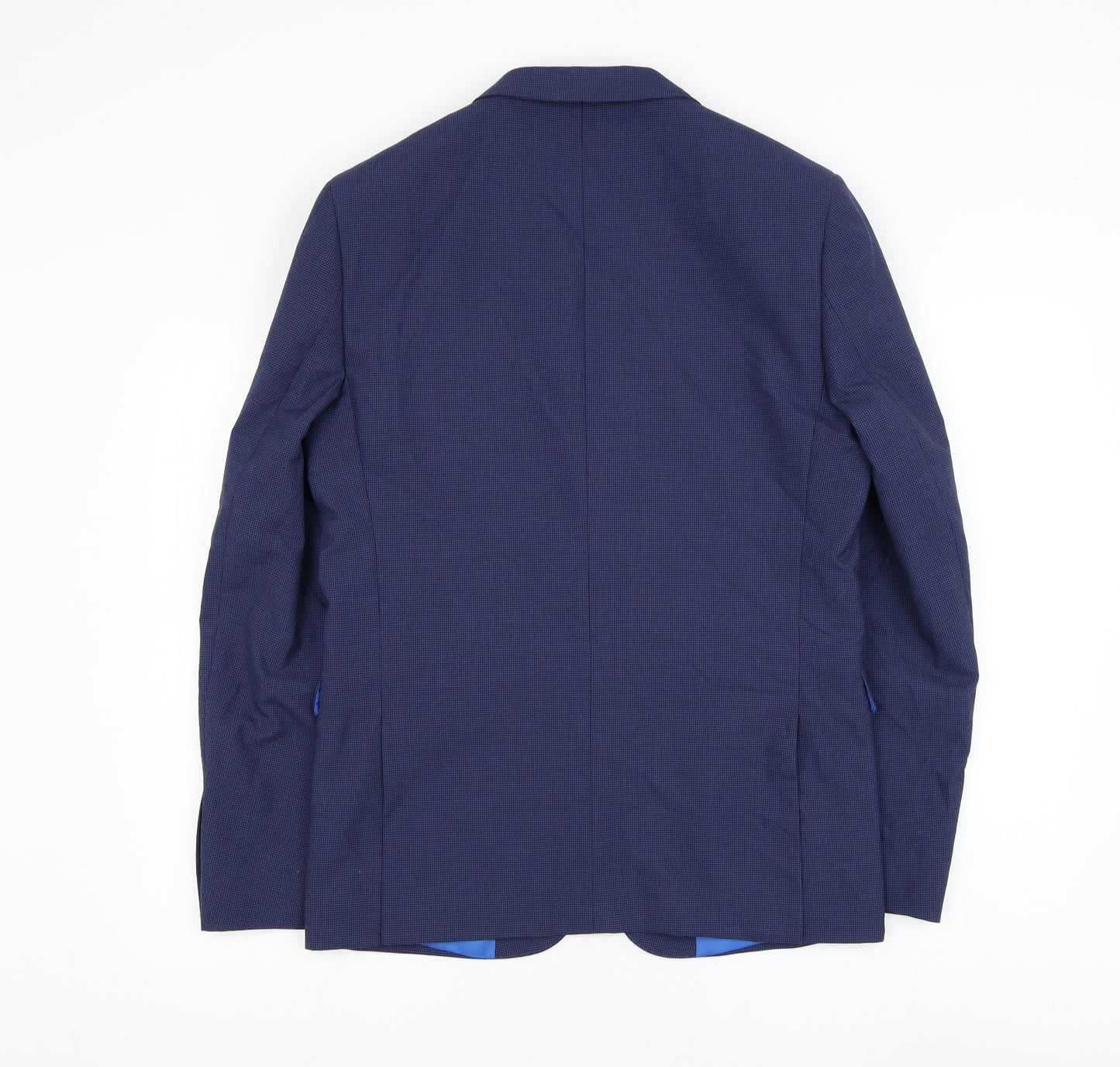 Marks and Spencer Mens Blue Polyester Jacket Suit Jacket Size 38