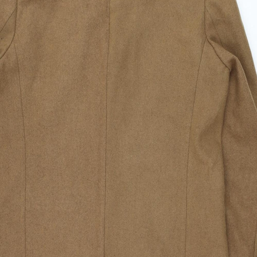 NEXT Mens Brown Overcoat Coat Size M Button