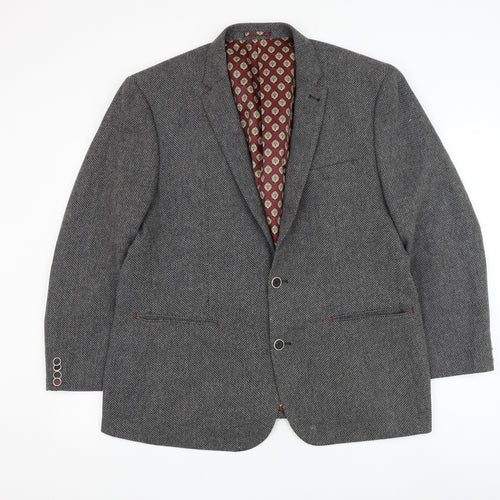 Matalan Mens Grey Polyester Jacket Suit Jacket Size 42
