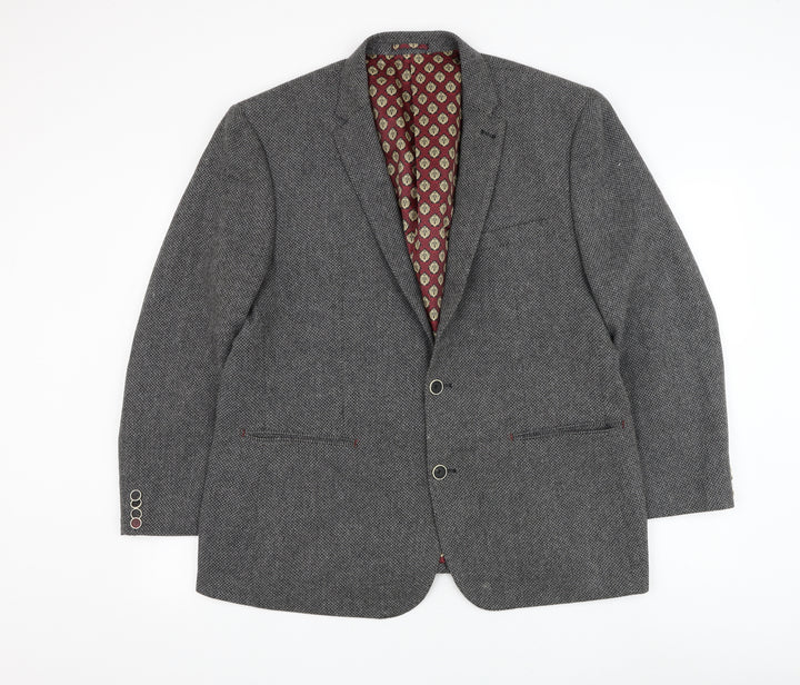 Matalan Mens Grey Polyester Jacket Suit Jacket Size 42