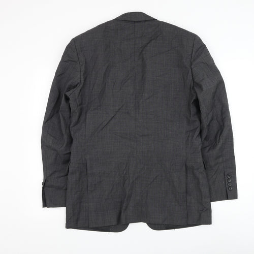 Savoy Taylors Guild Mens Grey Wool Jacket Suit Jacket Size 38