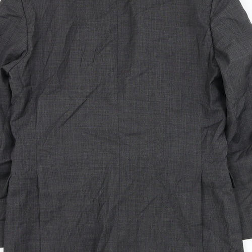 Savoy Taylors Guild Mens Grey Wool Jacket Suit Jacket Size 38