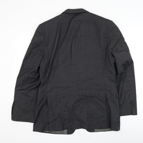 French Connection Mens Grey Wool Jacket Suit Jacket Size 40