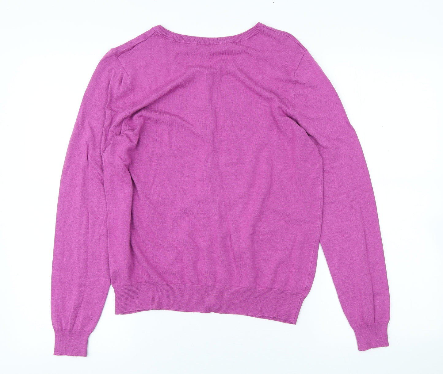 George Womens Pink Round Neck Viscose Cardigan Jumper Size 14