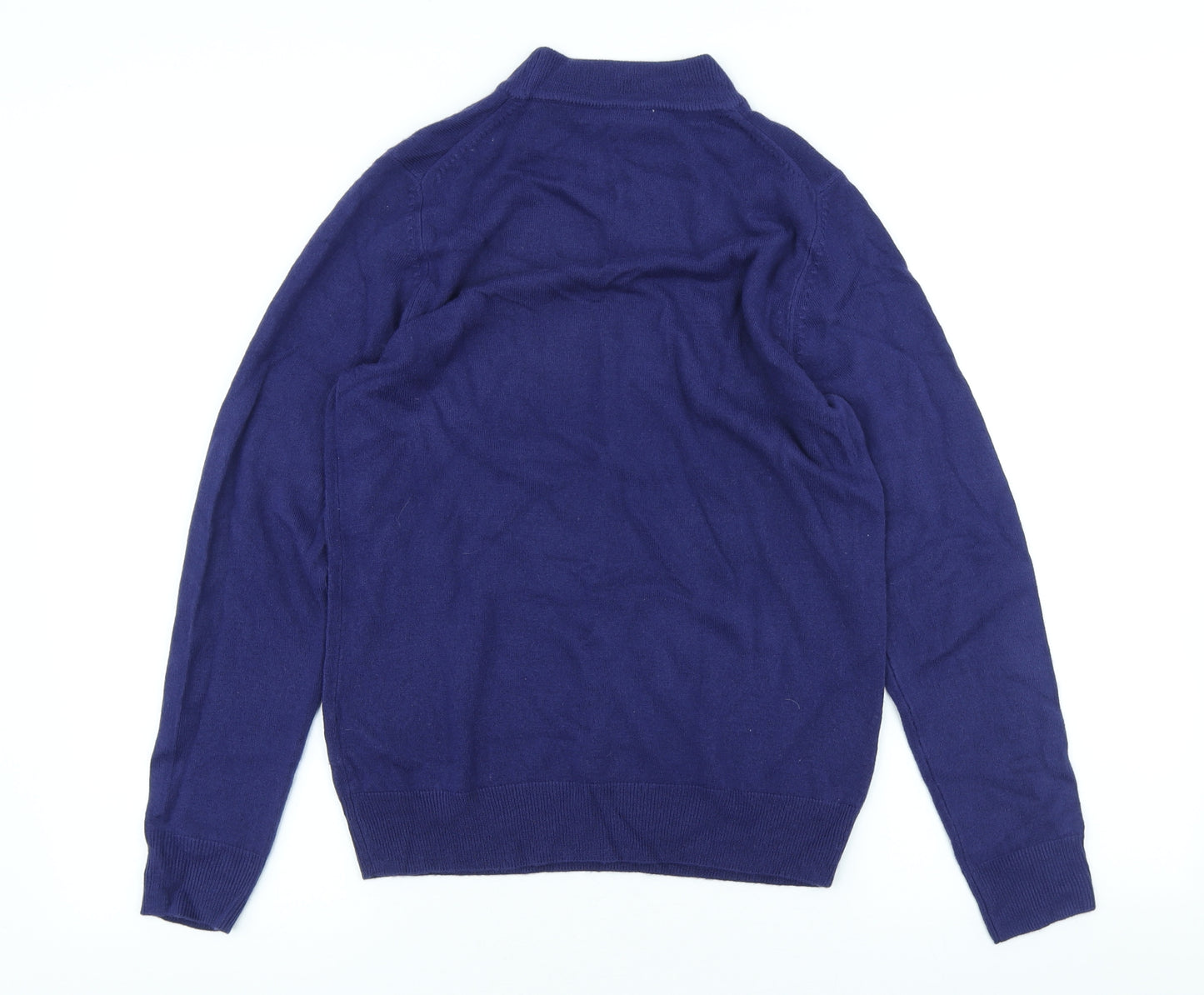 Marks and Spencer Womens Purple High Neck Acrylic Pullover Jumper Size 10