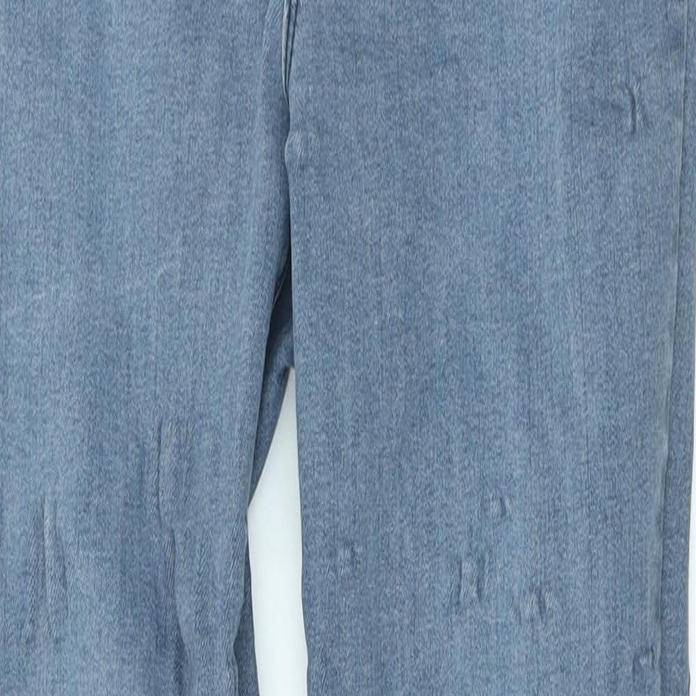 New Look Womens Black Cotton Skinny Jeans Size 14 L27 in Regular Button
